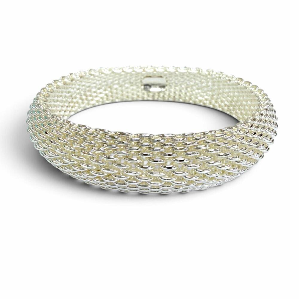TIFFANY&Co. Tiffany Somerset Bangle, 925 Sterling Silver, Bracelet, Weight 57...